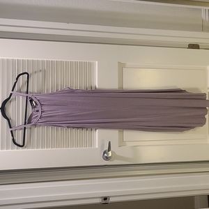 Ripped lavender maxi dress